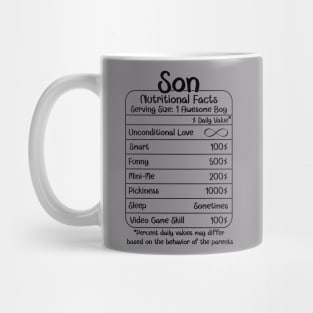 Son Nutritional Facts (for Light Shirts) Mug